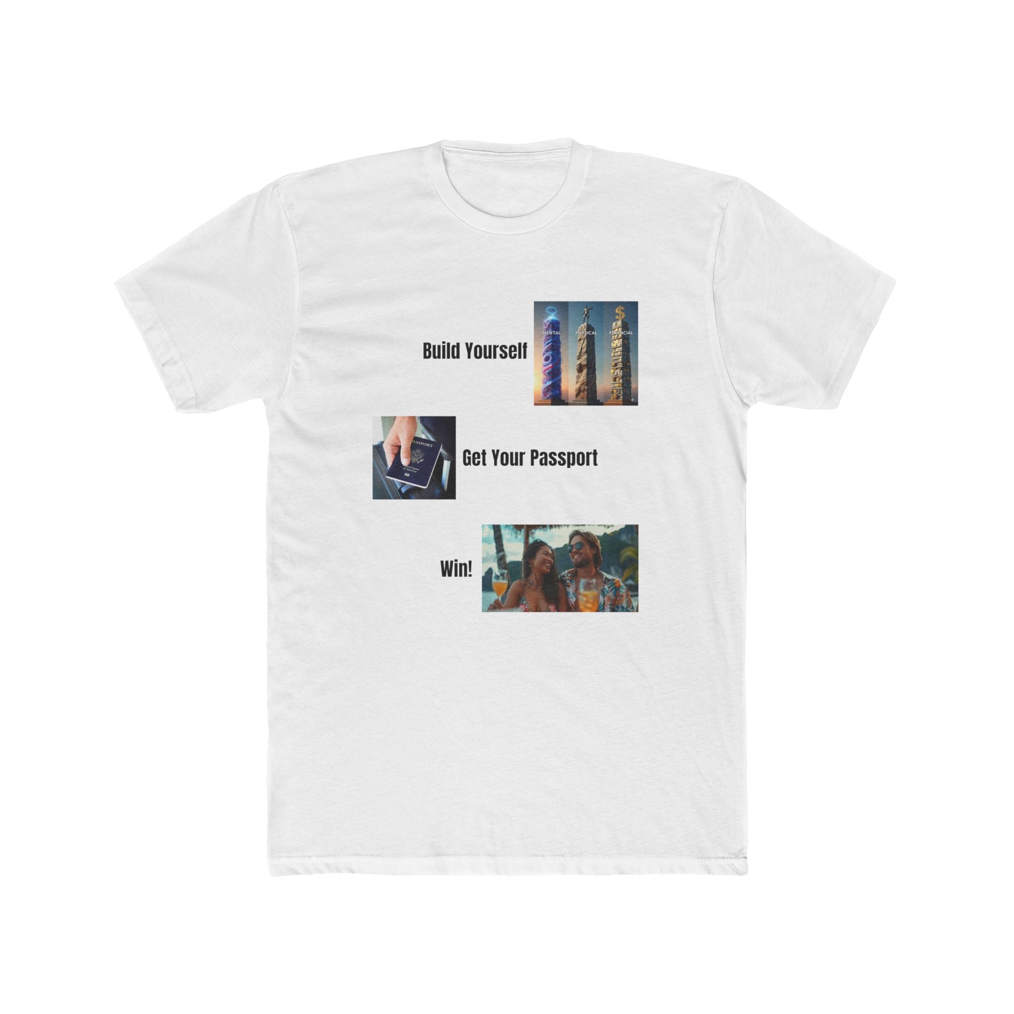 Passport Bro Pillars Tee – Mind, Body, Money, Freedom
